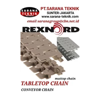 TABLETOPS CHAIN CONVEYOR REXNORD PT. SARANA TEKNIK